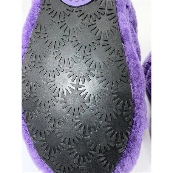 UGG Fluff Yeah Women's Size 9 Slippers Purple Sandals Fluffy Soft - Picture 10 of 10